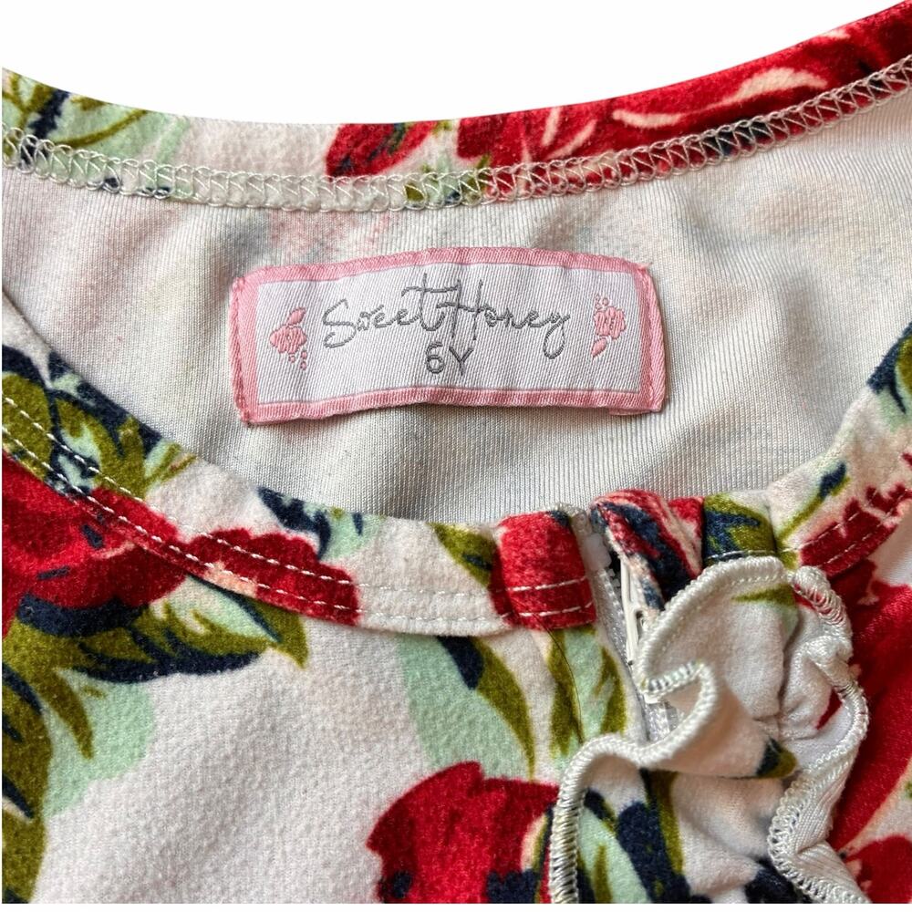 Sweethoney Floral Ruffle pajamas - Picture 3 of 5
